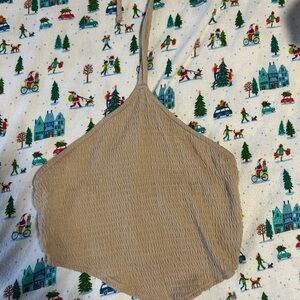 Lulu's Tan Halter Top